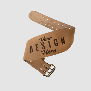 Custom Vintage Nude Tapered Weight Belt (Laser Engraving)